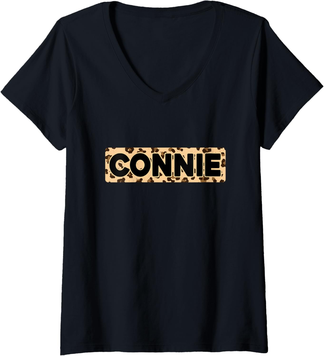 Funny Connie Leopard Print Personalized Name Connie V Neck Apparel High Search Demand Fan Favorite