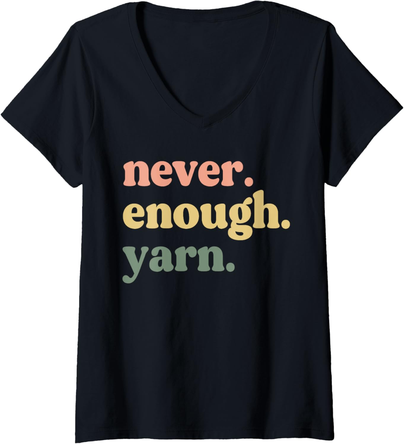 Womens Funny Crocheting Mom Women Weaving Decor Never Enough Yarn V-Neck Yarn Supply | High Search Volume | High CTR ...