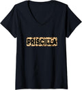 Funny Priscilla Leopard Print Personalized Name Priscilla V Neck Apparel Trending US Gift Ready