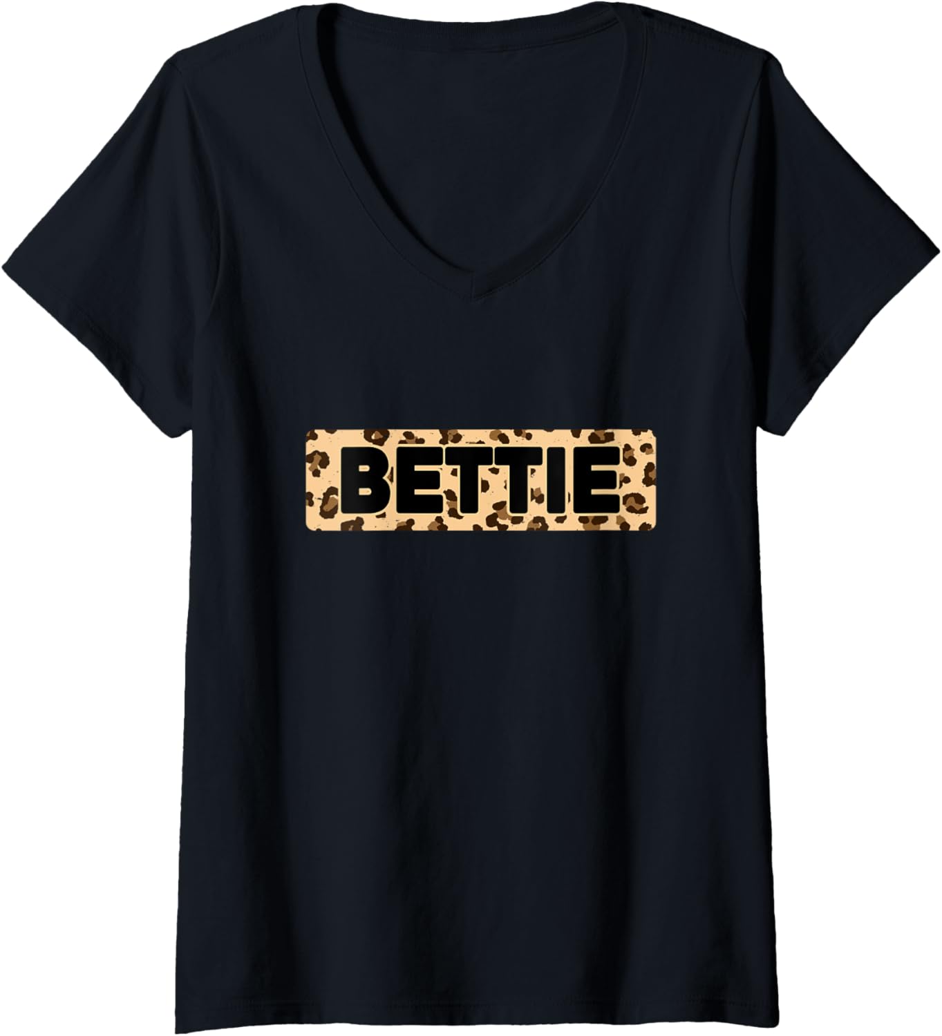 Funny Bettie Leopard Print Personalized Name Bettie V Neck Apparel Viral TikTok Find Best Seller Look