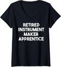 Womens Retired Instrument Maker Apprentice V-Neck Apparel | High Search Volume | Aesthetic Fit