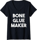 Womens Bone Glue Maker V-Neck Apparel | Premium Quality | Must-Have Style