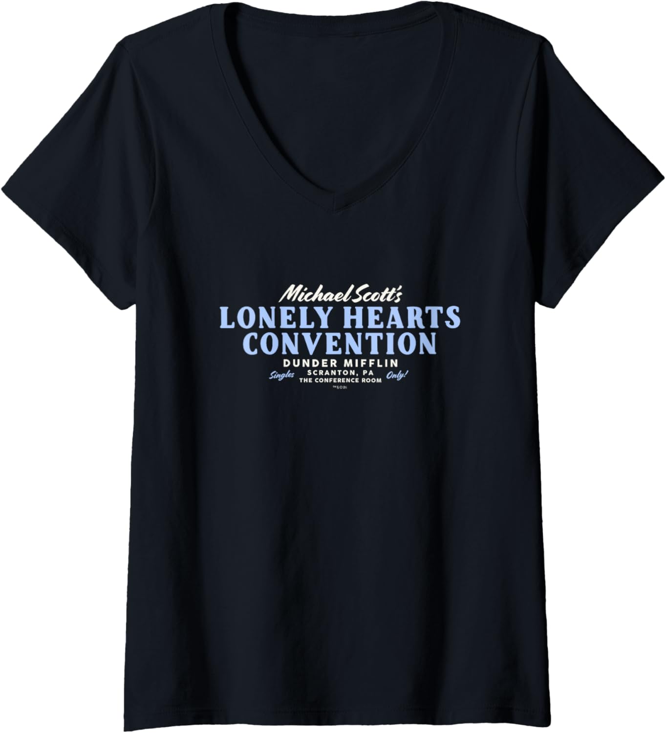 The Office Michael Scott Lonely Hearts Convention V-Neck Apparel | Perfect Gift Idea