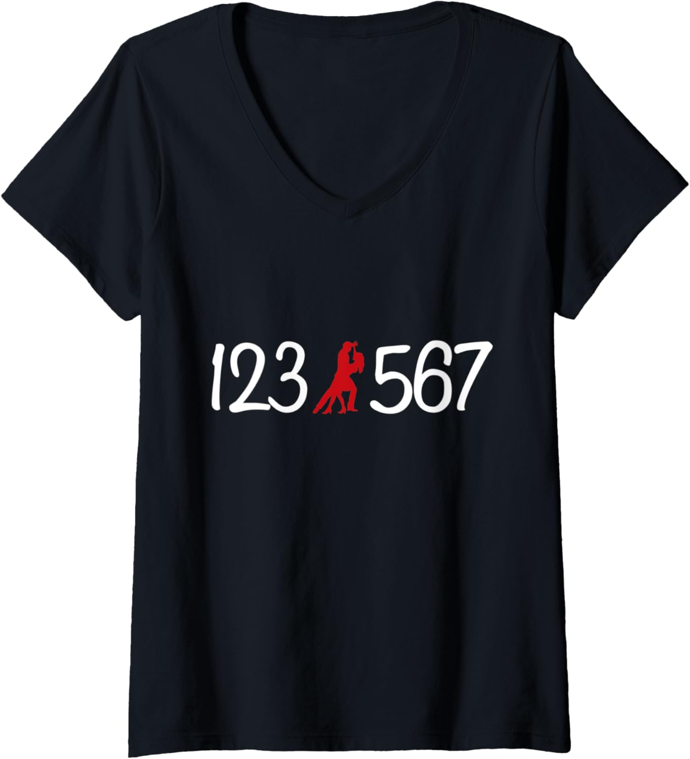 Womens 123 567 Salsa Lover Latin Salsa Dance V-Neck Apparel | Trending 2025