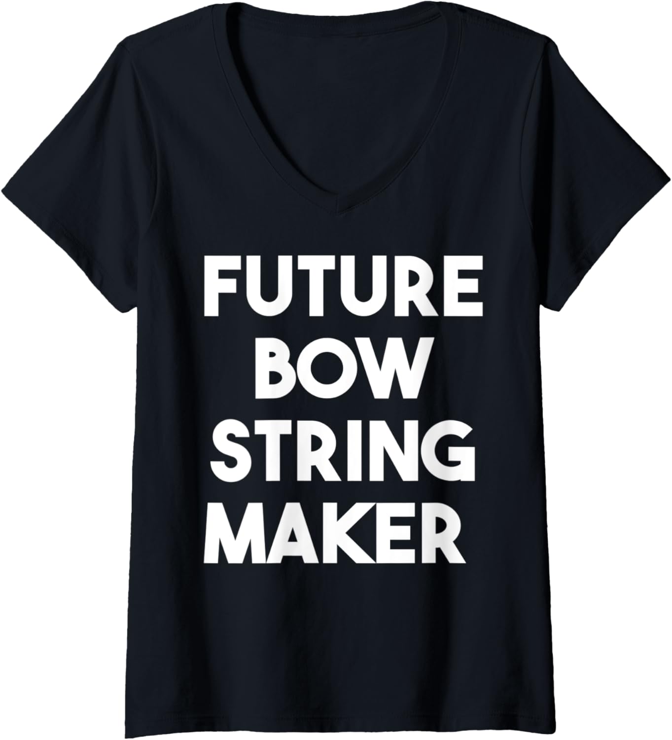 Womens Future Bow String Maker V-Neck Apparel | Trending 2025 | Comfort Daily Wear