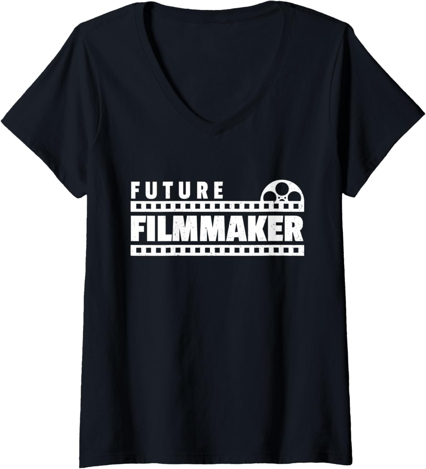 Womens Student Filmmaker - Film School - Movie Making - Filmmaker V-Neck Apparel | High Search Volume | Comfort Daily We...