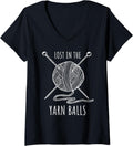 Crochet Yarn Manufacturer Meme Quote V-Neck Yarn Supply | Trending 2025 | Perfect for Crafters