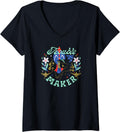 Disney Princess Aladdin Jasmine and Jafar Trouble Maker V-Neck Apparel | Premium Quality | Perfect Gift Idea