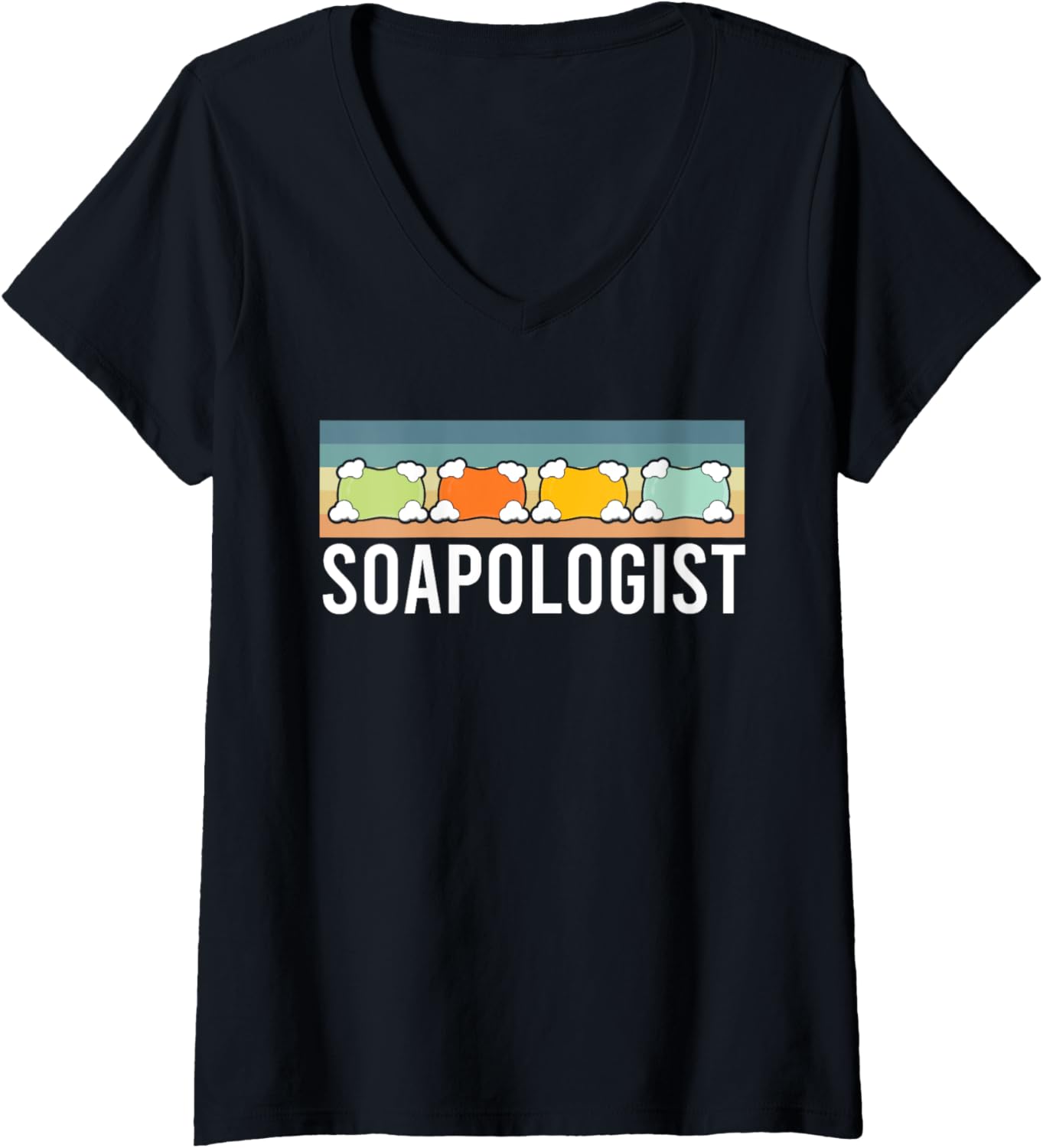 Womens Soapologist Soap Making Soap Maker V-Neck Apparel | Premium Quality | Comfort Daily Wear