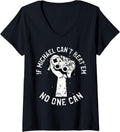 Womens If Michael Can't Beat'em No One Can Gamer First Name Michael V-Neck Apparel | Viral Streetwear Style