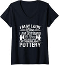 Womens Pottery Art Ceramic Clay Maker V-Neck Apparel | Best Seller Pick | Comfort Daily Wear