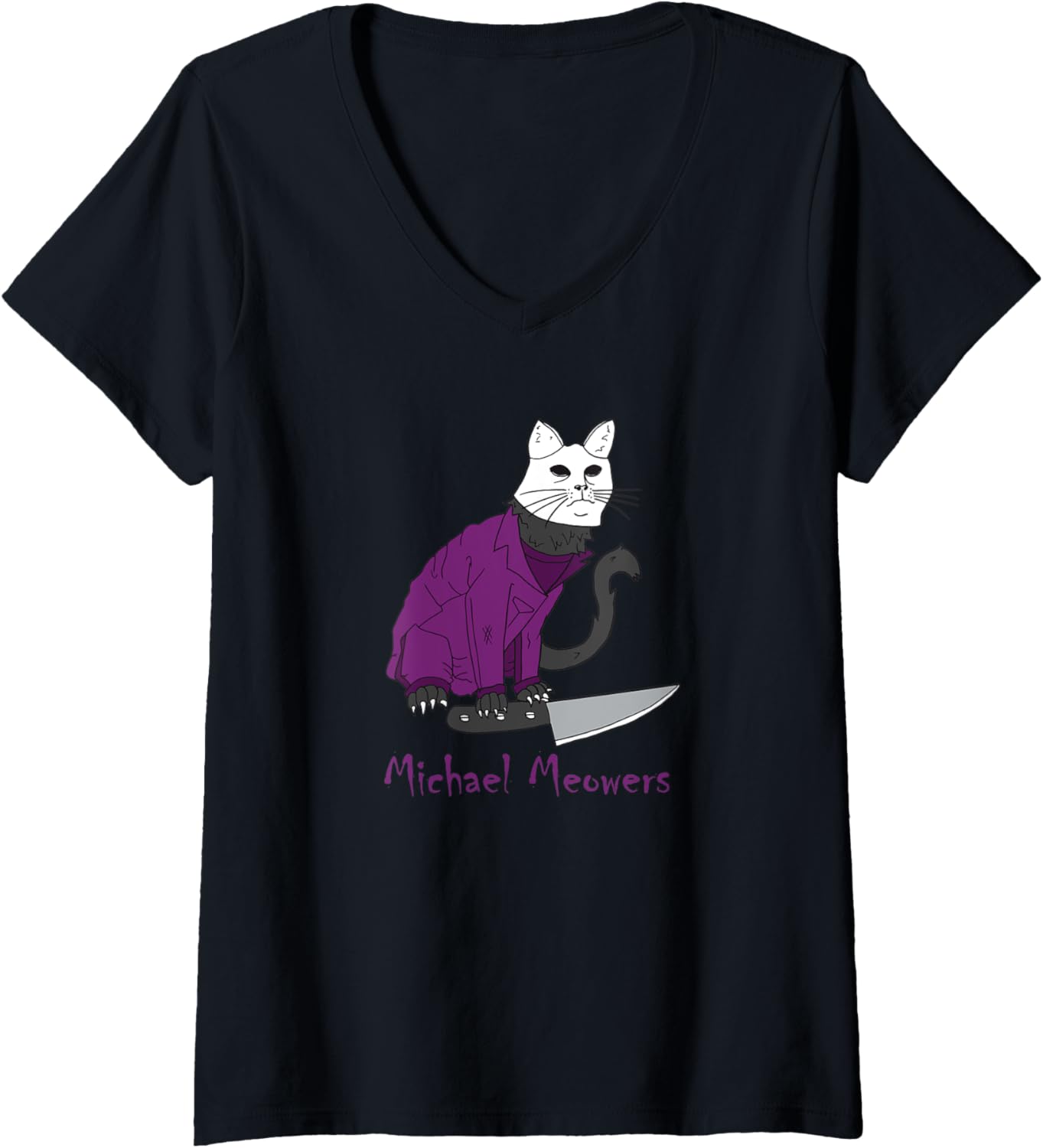 Womens Michael Meowers V-Neck Apparel | Perfect Gift Idea