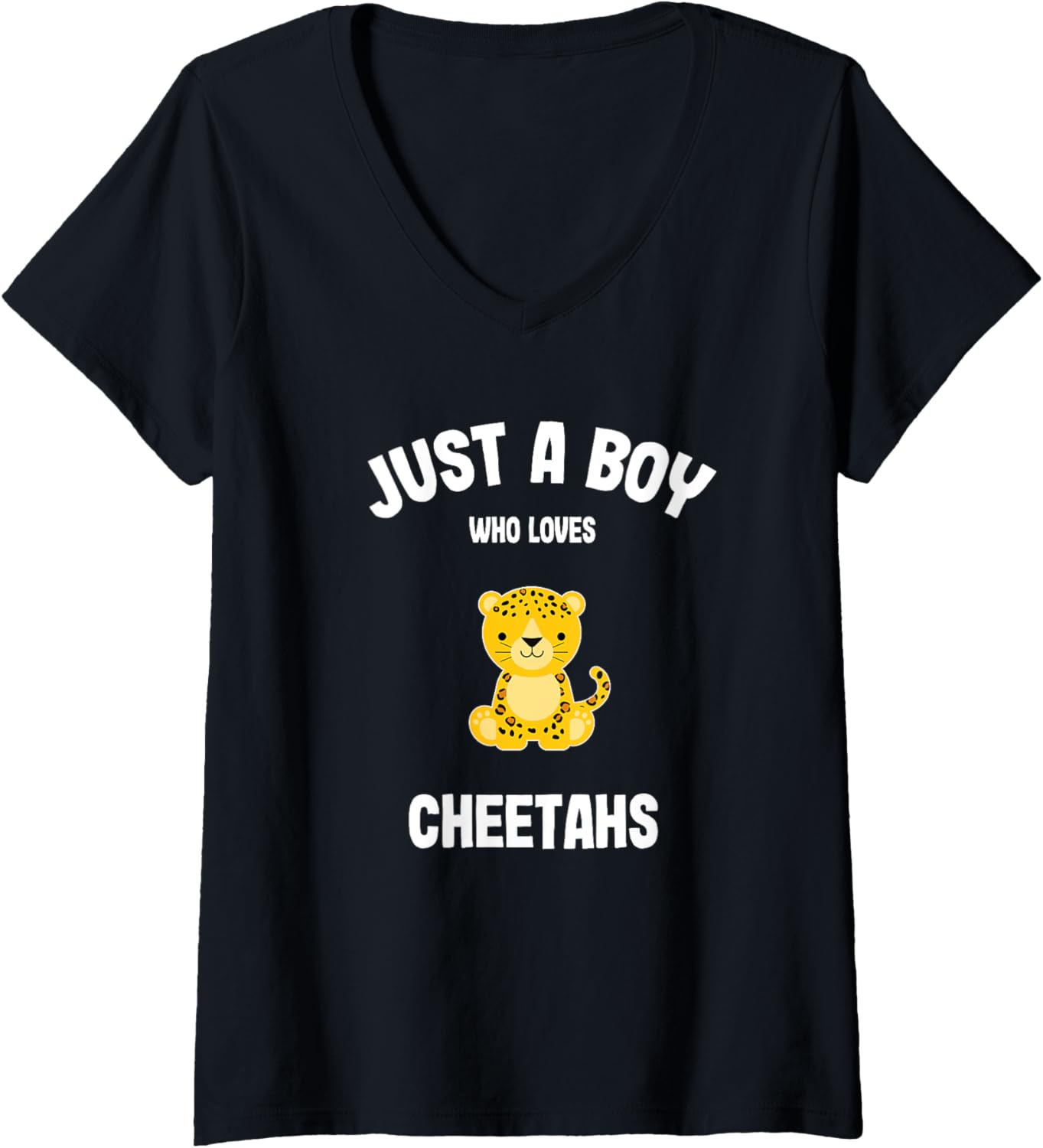 Womens Boys Cheetah V Neck Apparel Premium Print Best Seller Look