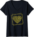 Womens AS tees Leopard Cheetah Heart Lover V Neck T Shirt Premium Print Best Seller Look