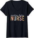Womens Mother Baby Nurse leopard Print Cheetah Cute Nursing Women V Neck Apparel Trending US US Top Pick
