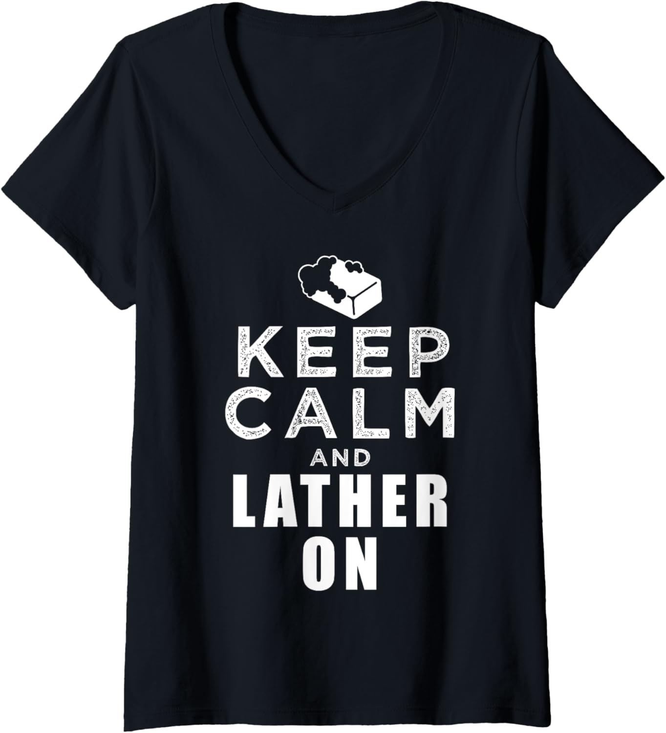 Womens Lather Soap Design For Soap Makers V-Neck Apparel | High Search Volume | Comfort Daily Wear
