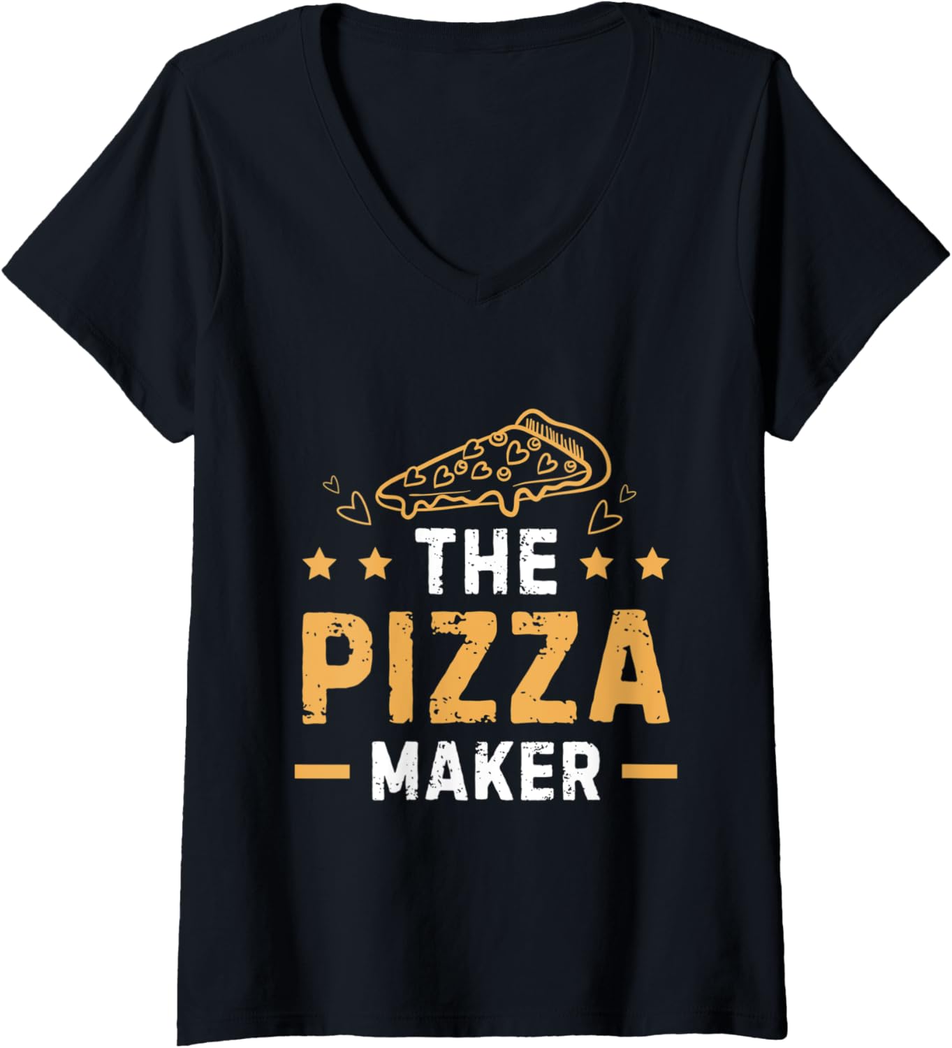 Womens The Pizza Maker Funny Pizza Making Pizza Maker Pizza Party V-Neck Apparel | Best Seller Pick | Perfect Gift Idea