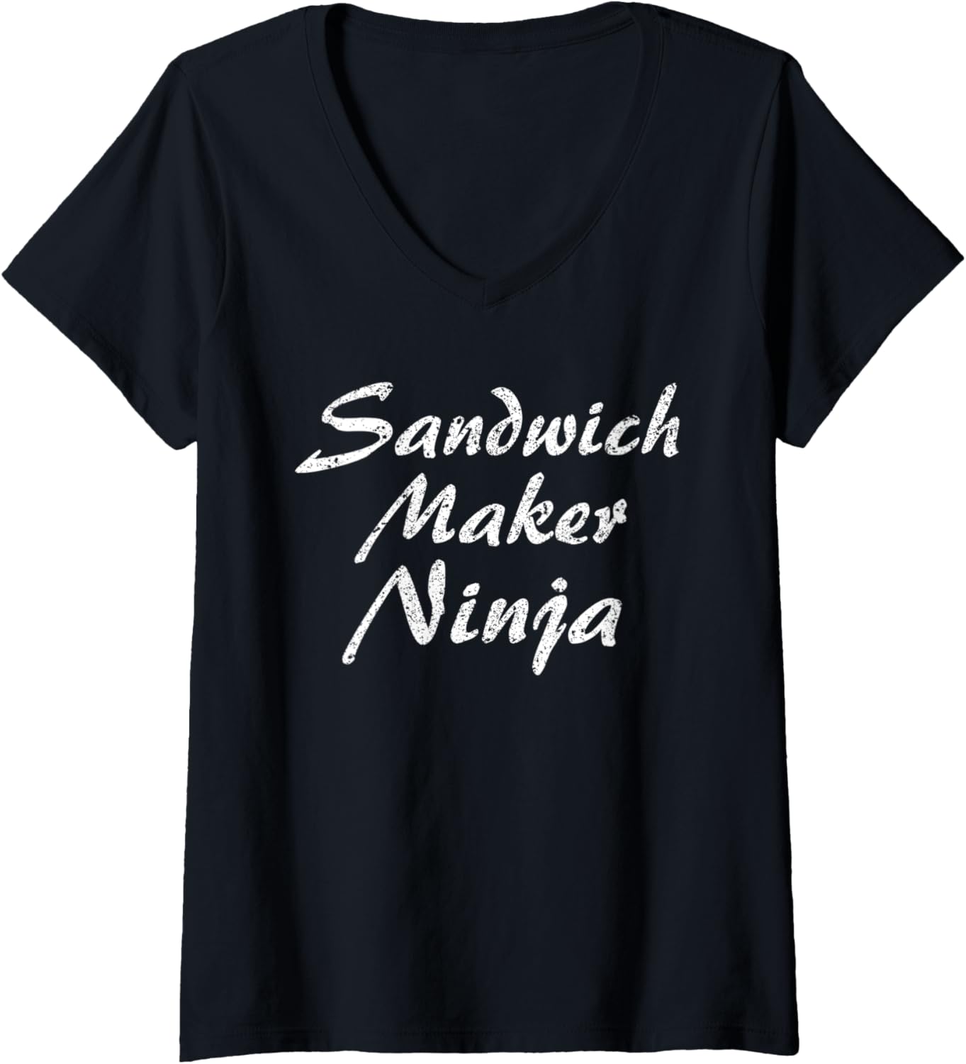 Womens Sandwich Maker Tshirt Job Occupation Funny Work V-Neck T-Shirt | Premium Quality | Must-Have Style