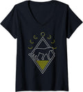 Womens Cheetah Abstract Big Cat African Moon Phases V Neck Apparel Premium Print Best Seller Look