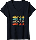 Michael Name V-Neck Apparel | Premium Quality