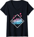 Womens Soap Making Soap Maker Soapmaking Silhouette V-Neck Apparel | Premium Quality | Aesthetic Fit