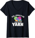 Womens Yes, I Really Do Need All This yarn V-Neck Yarn Supply | Top Rated | High CTR Title