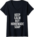 Womens Soap Making Expert Soap Dealer Funny Soap Maker V-Neck Apparel | Best Seller Pick | Perfect Gift Idea