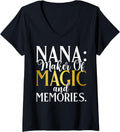 Nana maker of Magic and Memories Nana V-Neck Apparel | Best Seller Pick | Aesthetic Fit