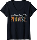 Womens Public Health Nurse Life Leopard Print RN Registered Nursing V Neck Apparel Streetwear Style Fan Favorite