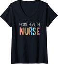 Womens Home Health Nurse Bohemian Cheetah Leopard Print Pattern V Neck Apparel Comfort Fit Best Seller Look