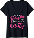 Womens Knitting Buy Me Yarn And Tell Me IM Knitty V-Neck Yarn Supply | Top Rated | Customer Favorite