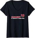 Crochet And Yarn Lover Seamstress V-Neck Yarn Supply | High Search Volume | High CTR Title