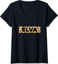 Funny Elva Leopard Print Personalized Name Elva V Neck Apparel Premium Print US Top Pick