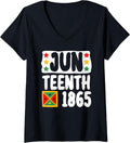 Womens The Children's Place Short Sleeve Black History Graphic V-Neck T-Shirt | Premium Quality | Daily Wear Essential