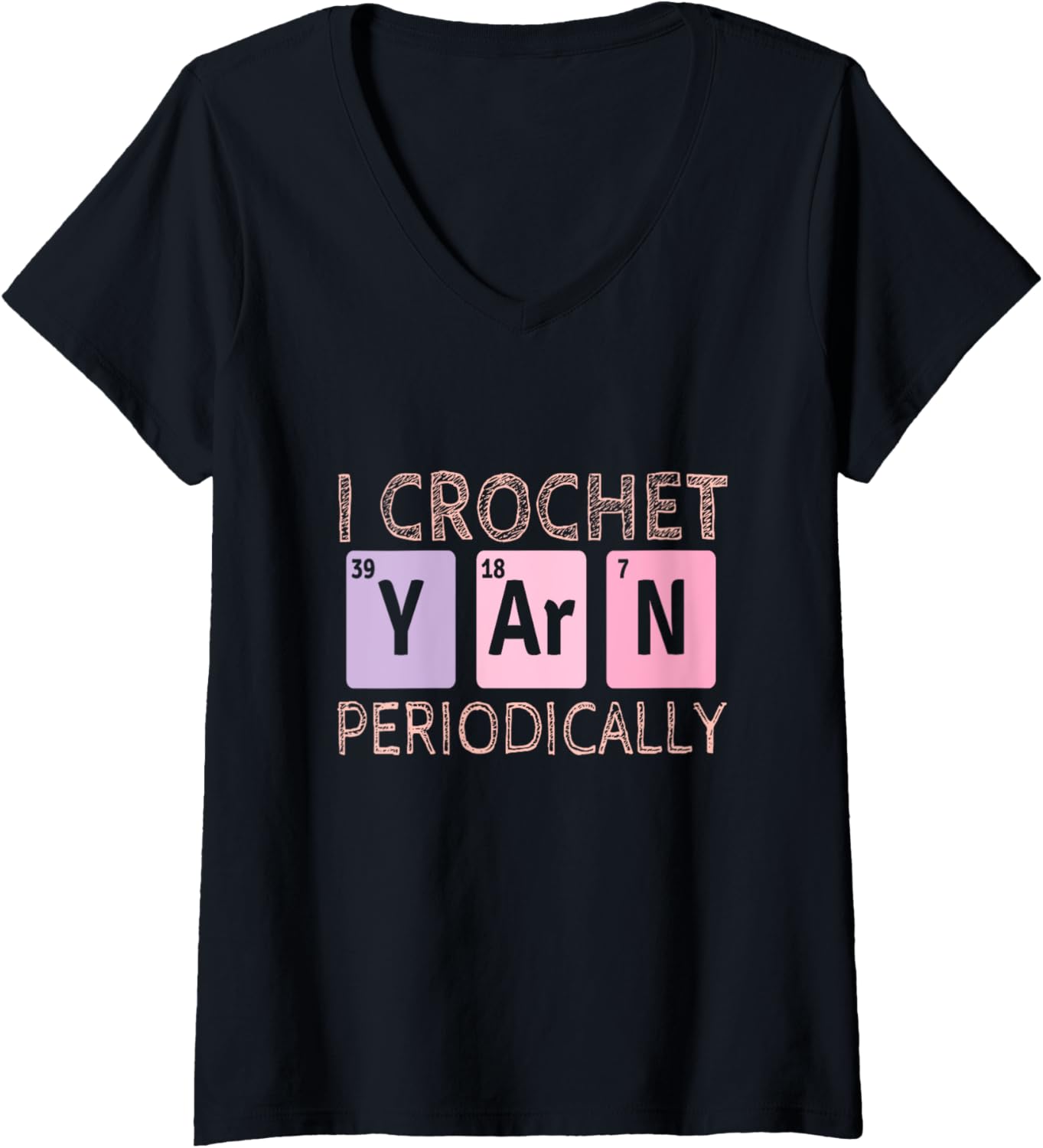 Womens I Crochet Yarn Periodically - Knitting Funny Crocheting Yarn V-Neck Yarn Supply | Premium Quality | Customer F...