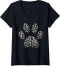 Womens Funny Leopard Print Paw Cool Cheetah Skin Boys Girls Gift V Neck Apparel Premium Print Best Seller Look