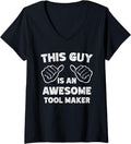 Womens This is what an awesome Tool maker look like V-Neck Apparel | Best Seller Pick | Aesthetic Fit