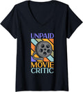 Womens Film Director Cinema Filmmaker Unpaid Movie Critic V-Neck Apparel | US Viral Style | Comfort Daily Wear