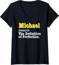 Michael Gifts Name Personalized Birthday Funny Christmas V-Neck Apparel | US Best Seller
