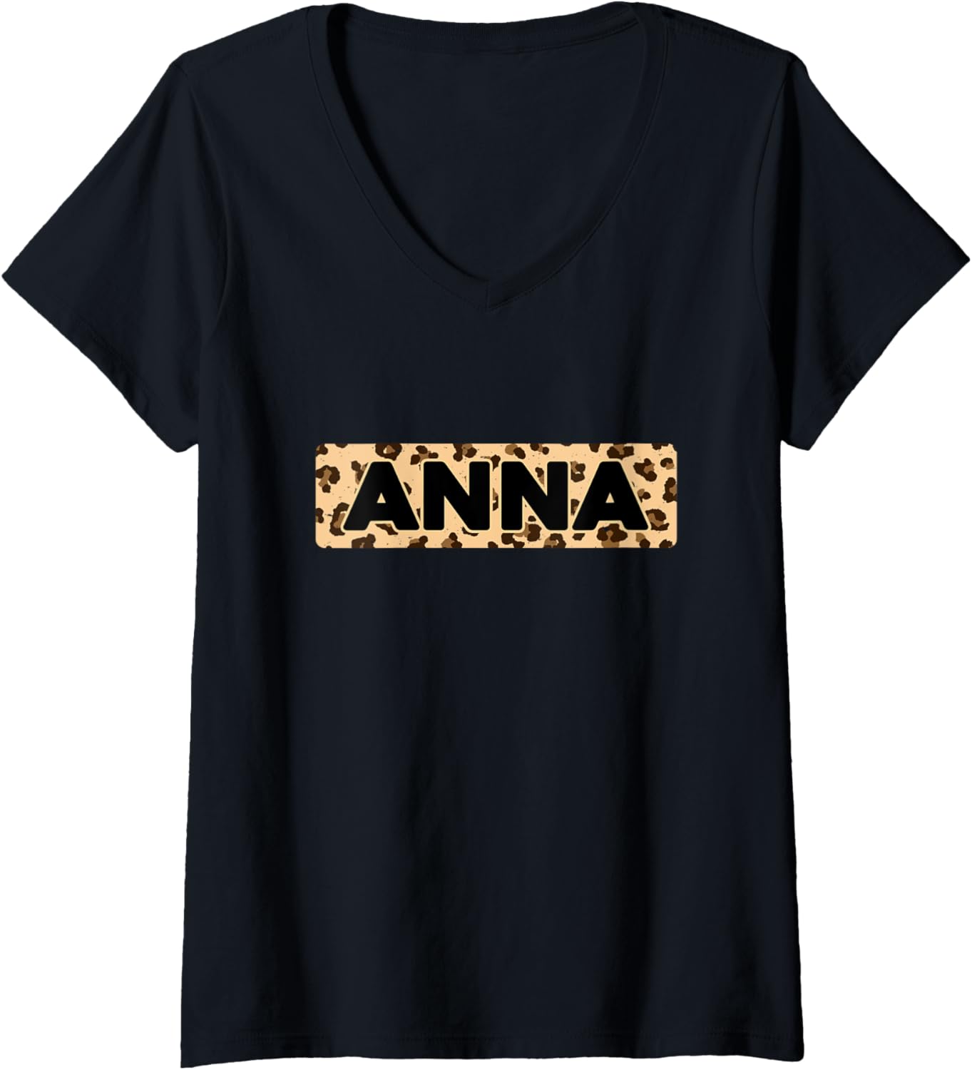 Funny Anna Leopard Print Personalized Name Anna V Neck Apparel Premium Print Hot Right Now