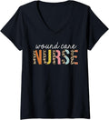 Womens Wound Care Nurse Life Leopard Print RN Registered Nursing V Neck Apparel Streetwear Style Best Seller Look
