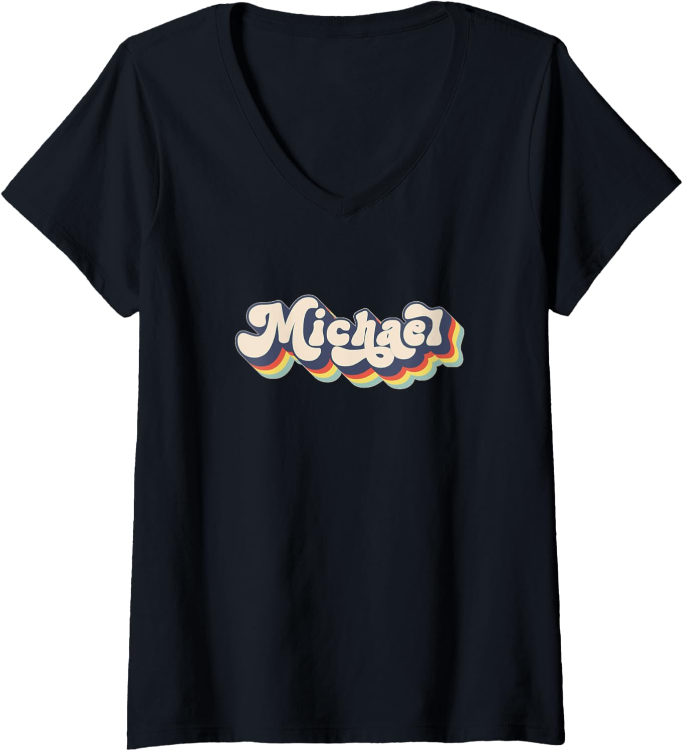 MICHAEL Family Name Personalized Surname MICHAEL V-Neck Apparel | Premium Quality