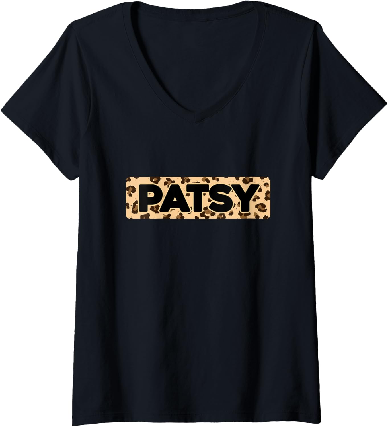 Funny Patsy Leopard Print Personalized Name Patsy V Neck Apparel Comfort Fit Fan Favorite