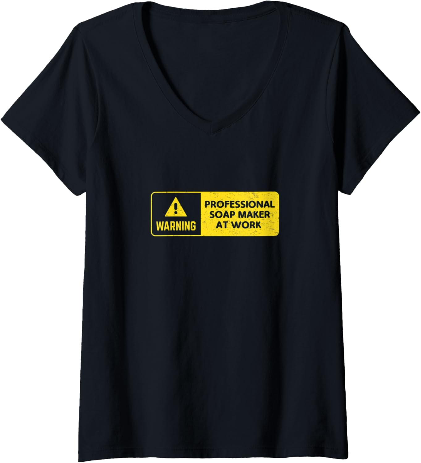 Womens Working Soap Maker Design for Homemade Soap Makers V-Neck Apparel | High Search Volume | Perfect Gift Idea