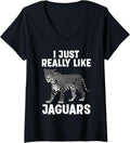Womens Cool Jaguar Design For Men Women Kids Zoo Cheetah Jaguar V Neck Apparel Comfort Fit Best Seller Look