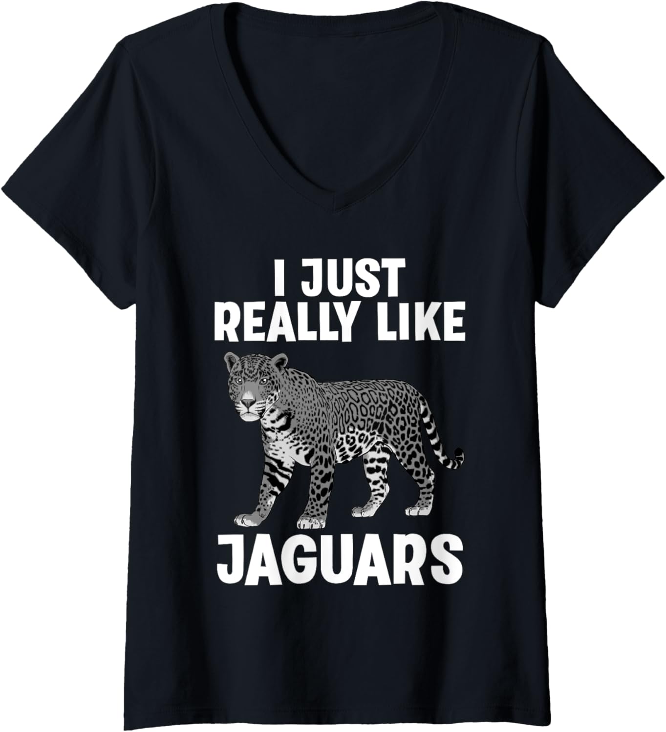 Womens Cool Jaguar Design For Men Women Kids Zoo Cheetah Jaguar V Neck Apparel Comfort Fit Best Seller Look
