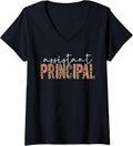Womens Assistant Principal Cheetah Print School Assistant Principal V Neck Apparel Streetwear Style Gift Ready