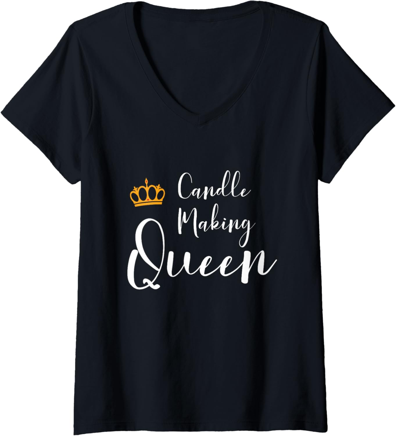 Womens Funny Candle Making Lover Teens Girls Women Candle Maker V-Neck T-Shirt | Premium Quality | Perfect Gift Idea