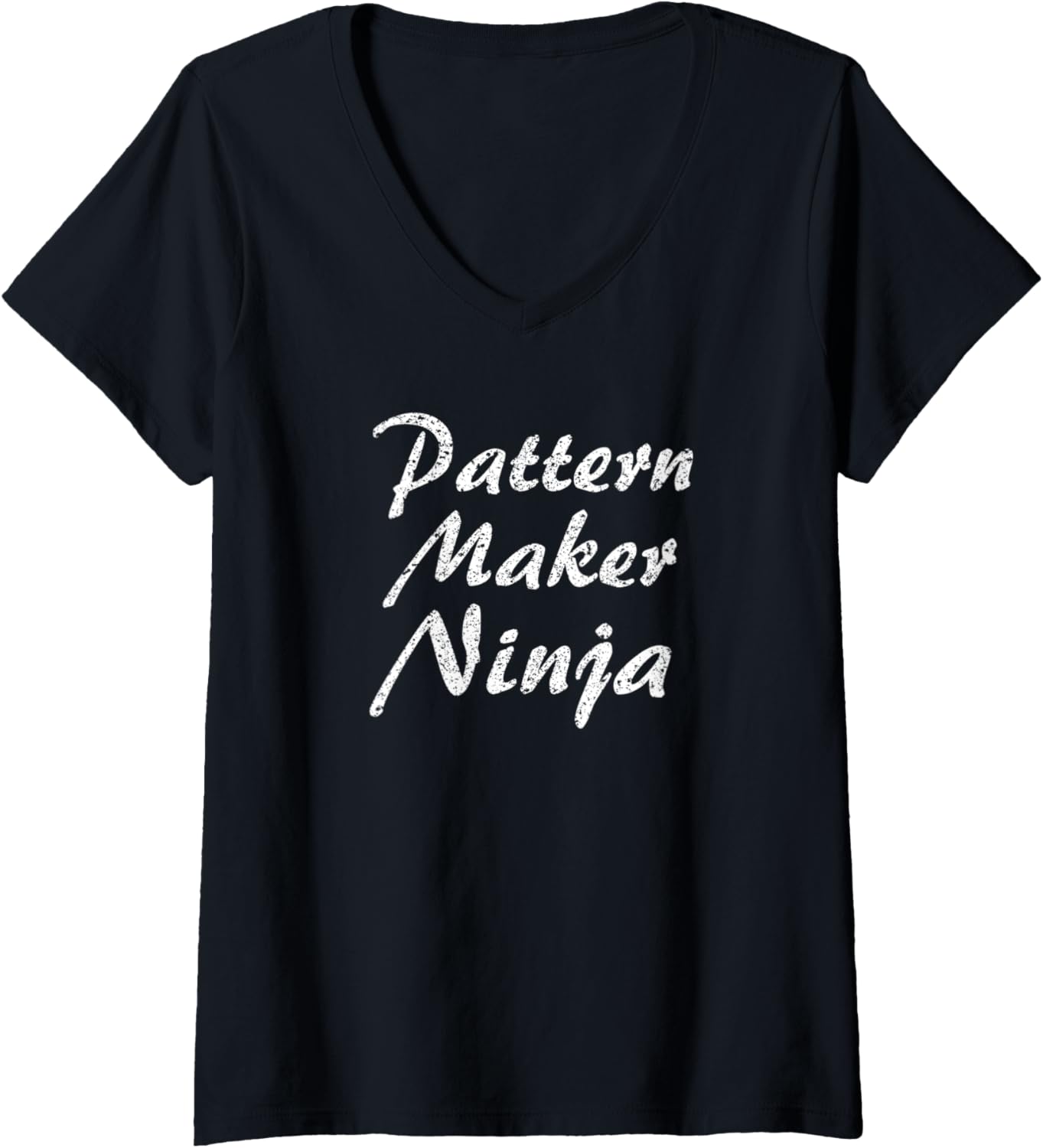 Womens Pattern Maker Tshirt Job Occupation Funny Work Title V-Neck T-Shirt | Trending 2025 | Perfect Gift Idea