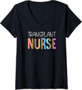 Womens Transplant Nurse Bohemian Cheetah Leopard Print Pattern V Neck Apparel Premium Print Fan Favorite